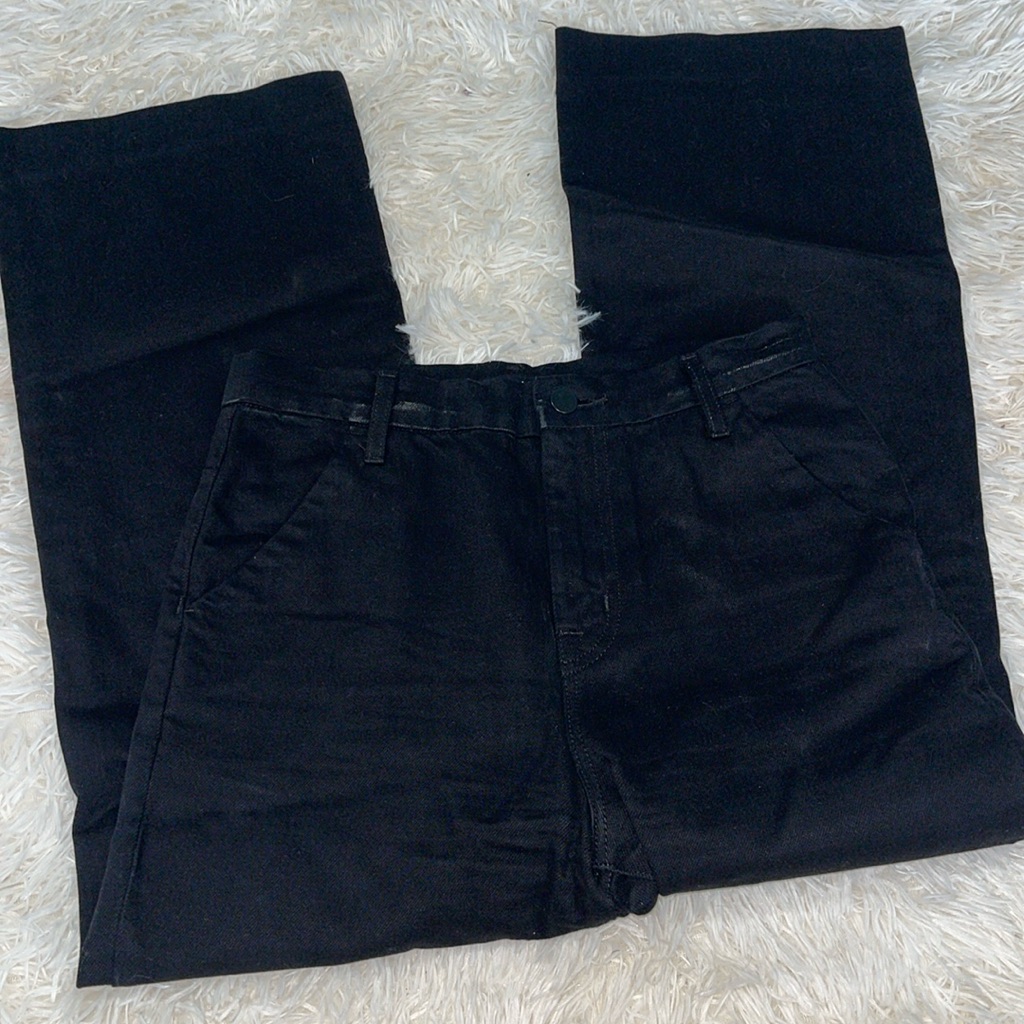 J Brand Joan Trouser Black Denim Wash Flare Jeans